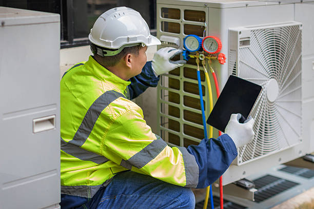 Professional Air Duct Cleaning technician working in Springfield, PA